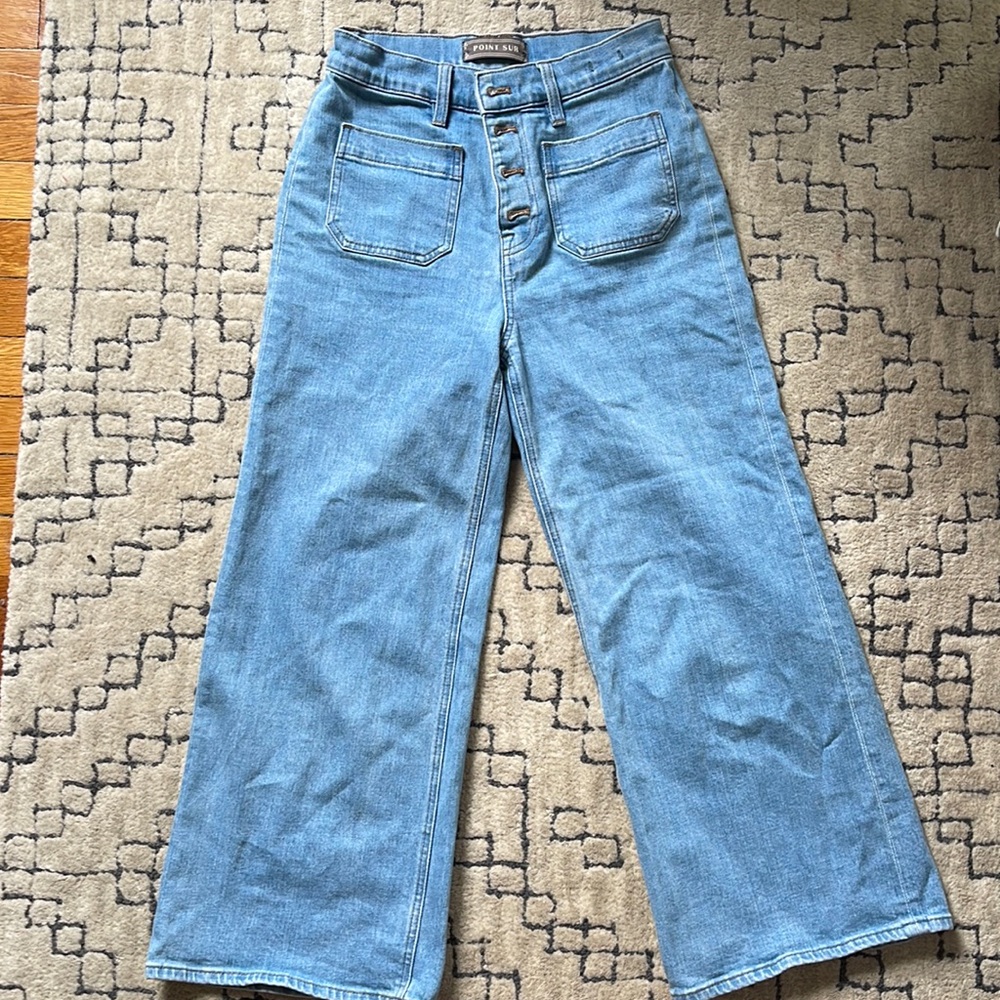 Point Sur wide leg crop jeans